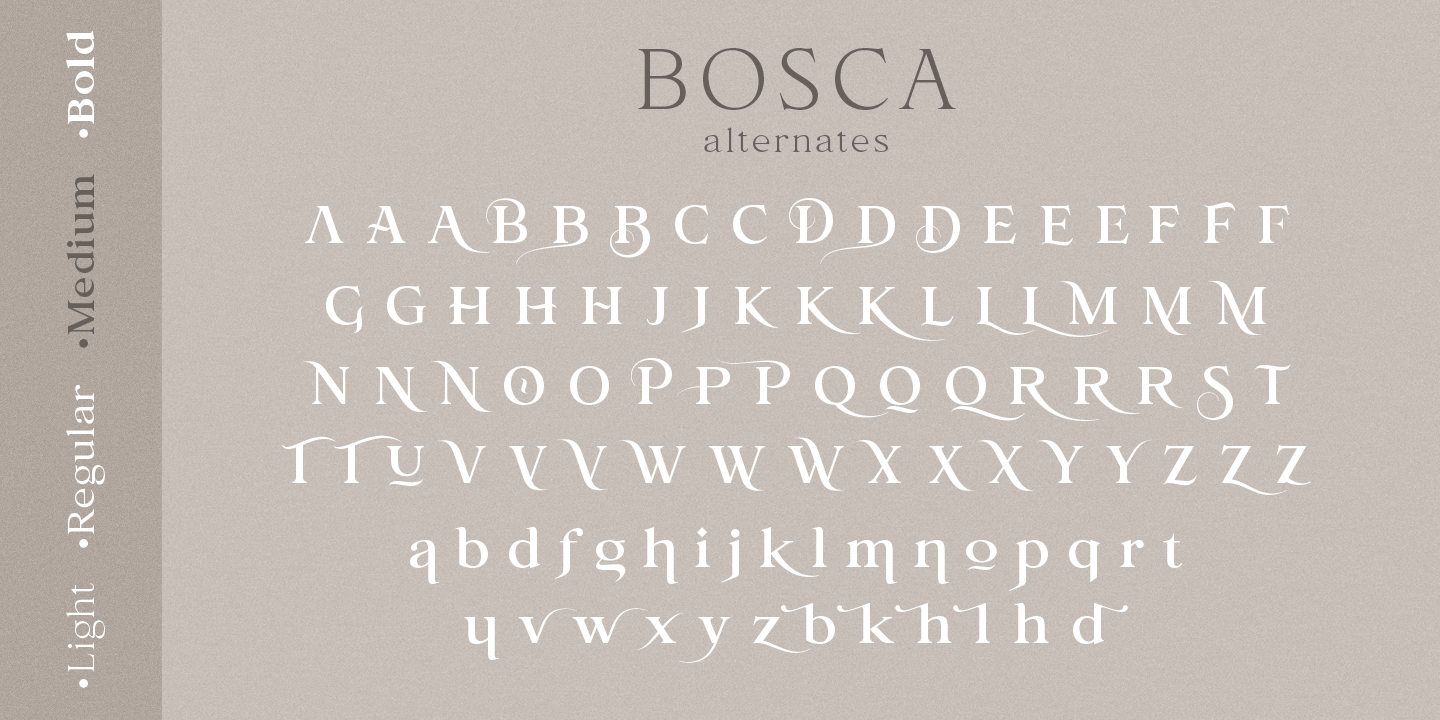 Example font Bosca #2